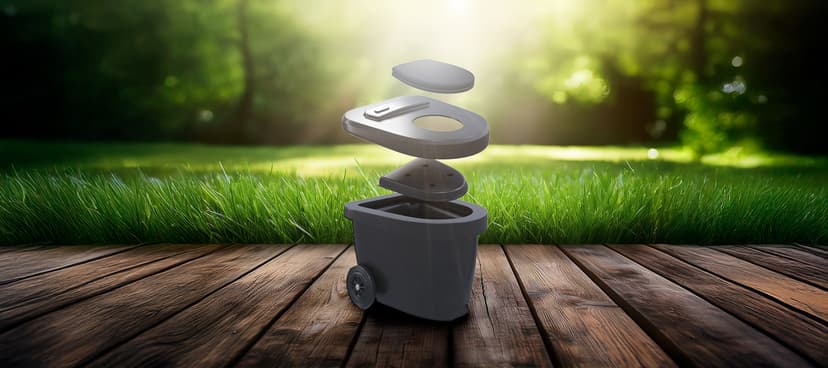 So bereiten Sie den GREEN TOILET Behälter richtig für den Betrieb vor