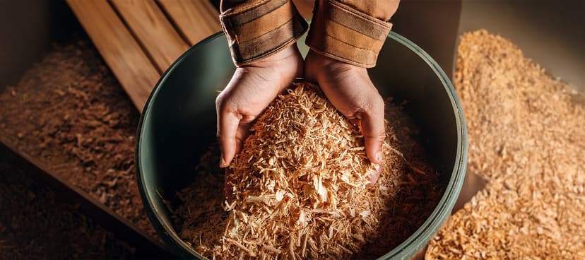 Zásypový materiál pro kompostovací toalety